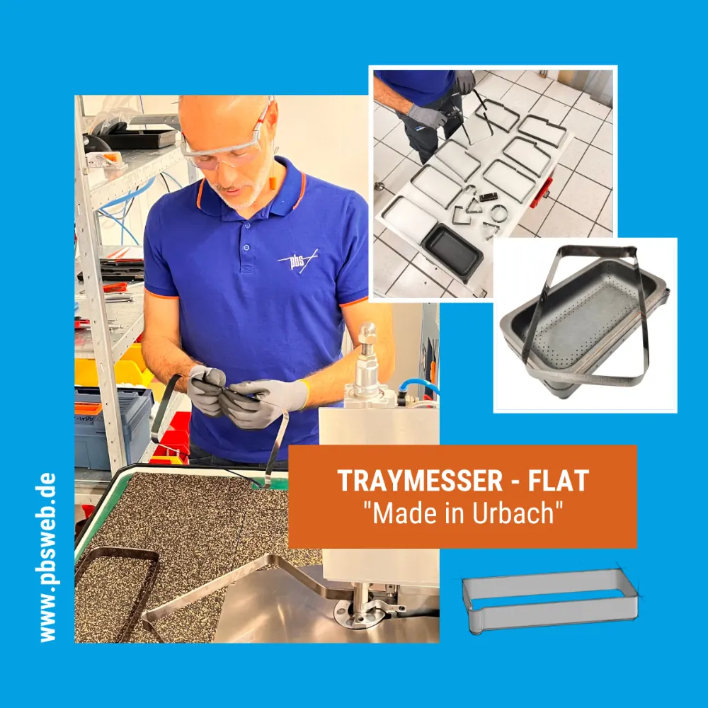Traymesser Flat aus eigener Fertigung