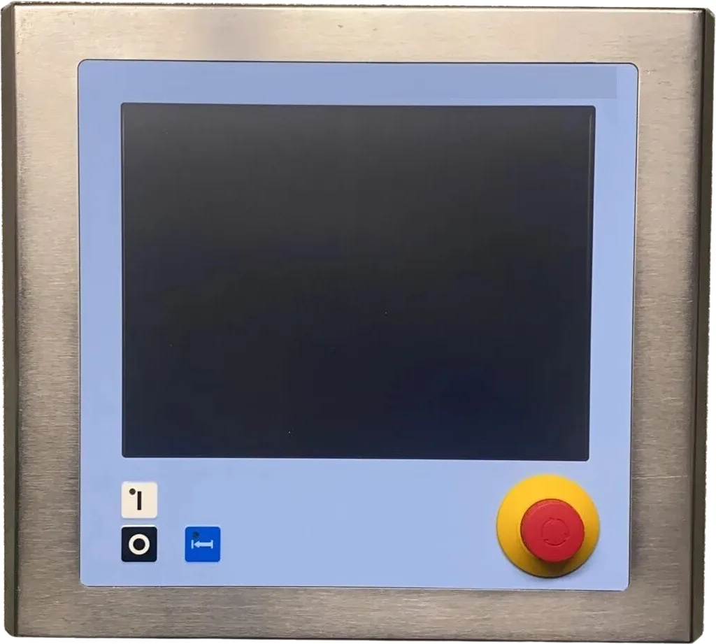 Bediendisplay einer Verpackungsmaschine zur Reparatur