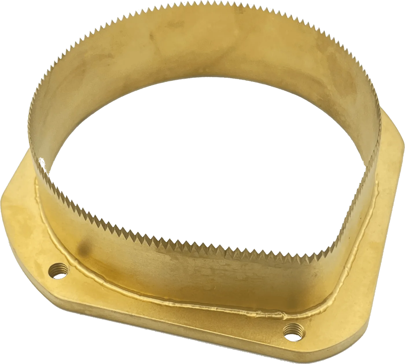 Schalenmesser verzahnt, mit Halterung